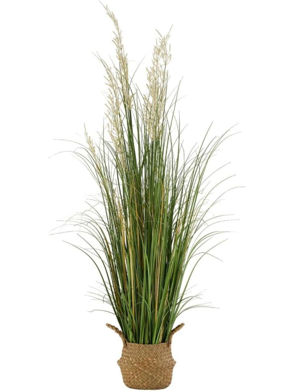 47" Faux Reed Flower Grass in Pot - Premium PVC Greenery for Indoor/Outdoor